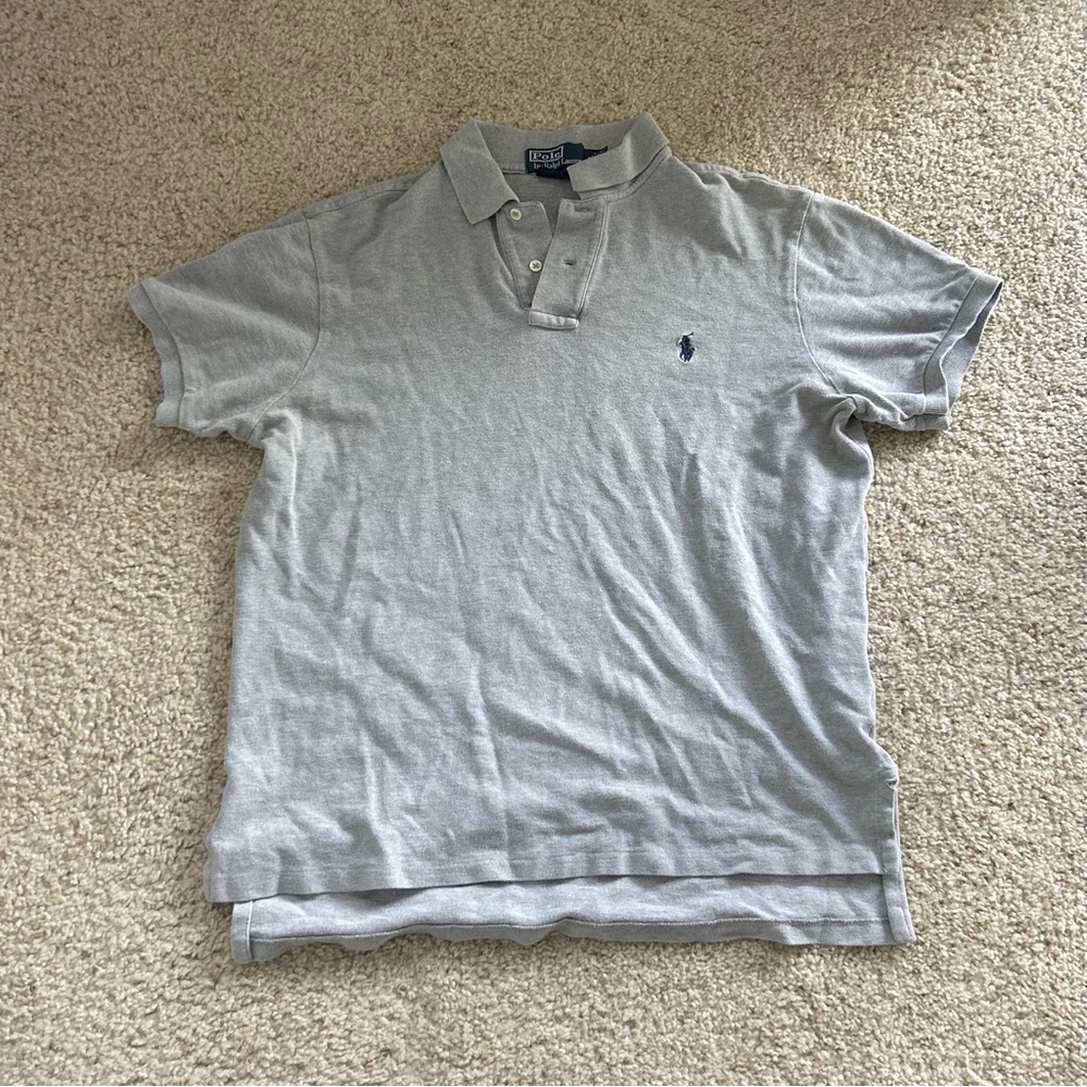 Polo by Ralph Lauren Men’s Gray Button Up Polo